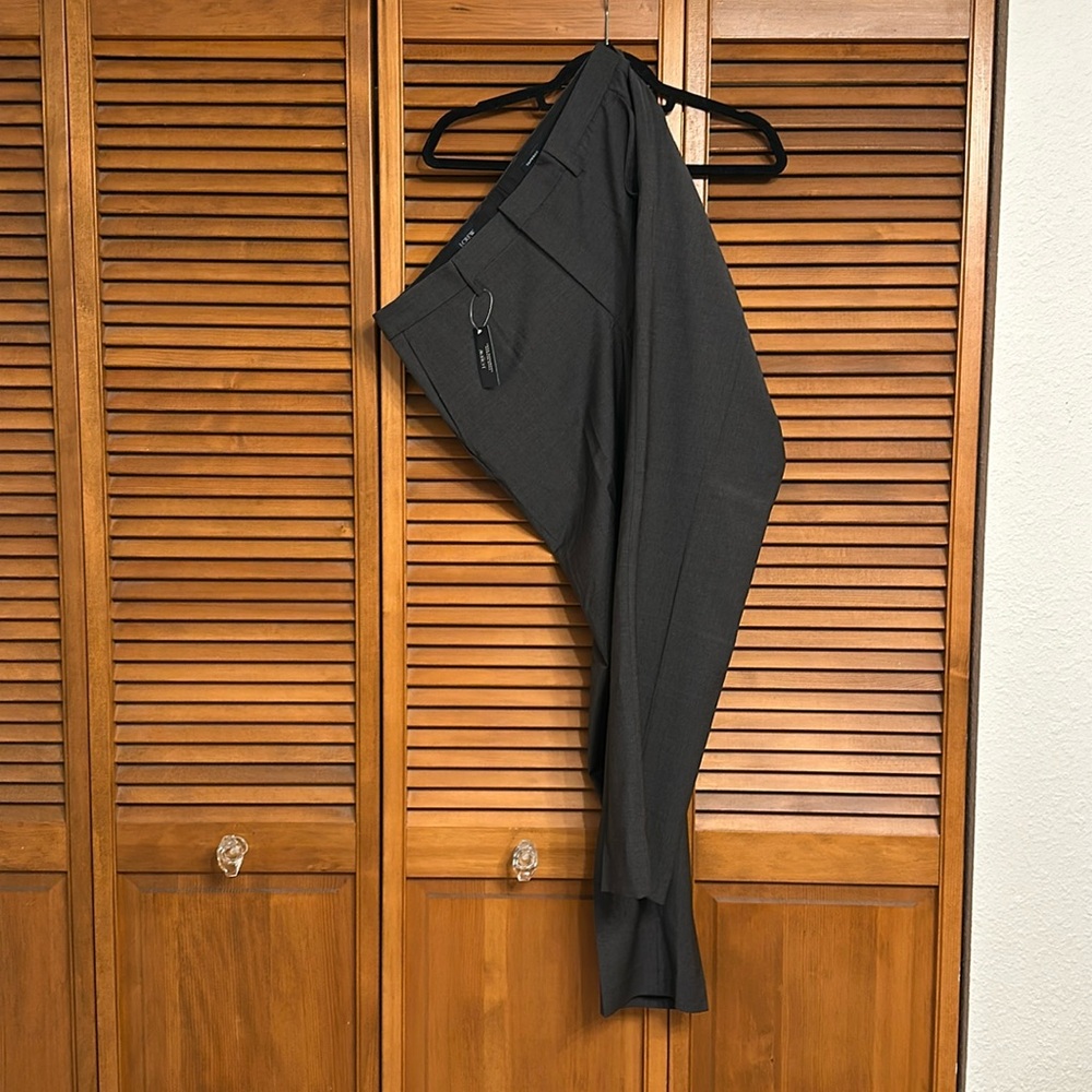 J Crew Thompson Tapered Grey Dress Business Pant